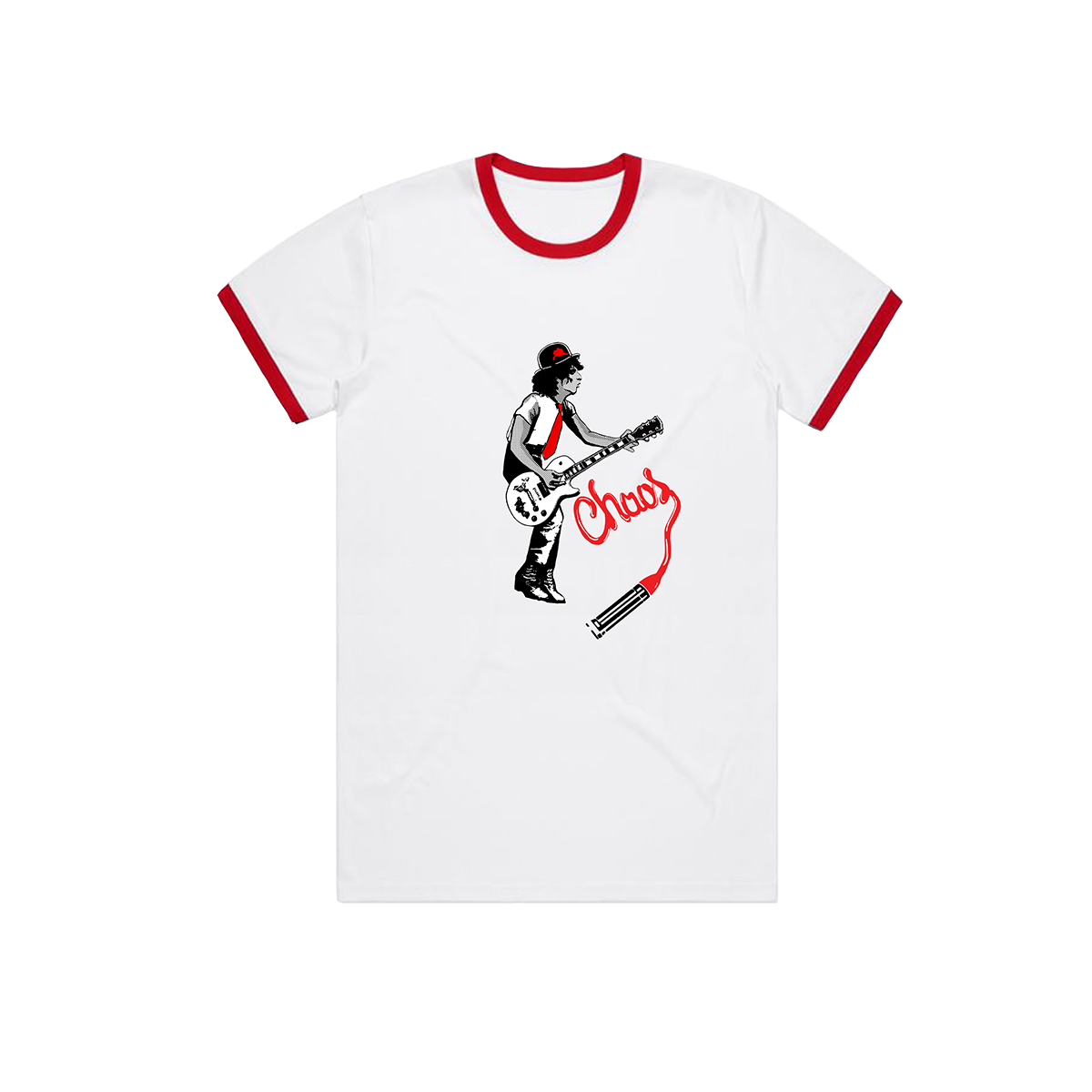 14th Street Beat Syl Retro Ringer T Shirt Red/White