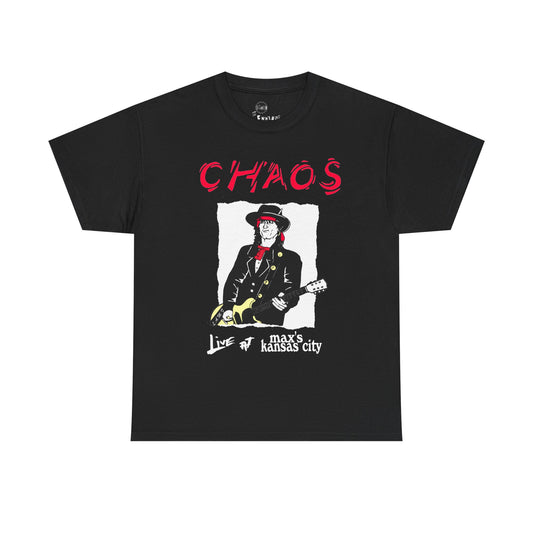 Johnny Thunders Chaos in Kanas City T Shirt Black