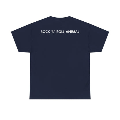Lou Reed Bowler Hat T Shirt (Orange/ Navy & Black)