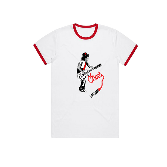 14th Street Beat Syl Retro Ringer T Shirt Red/White