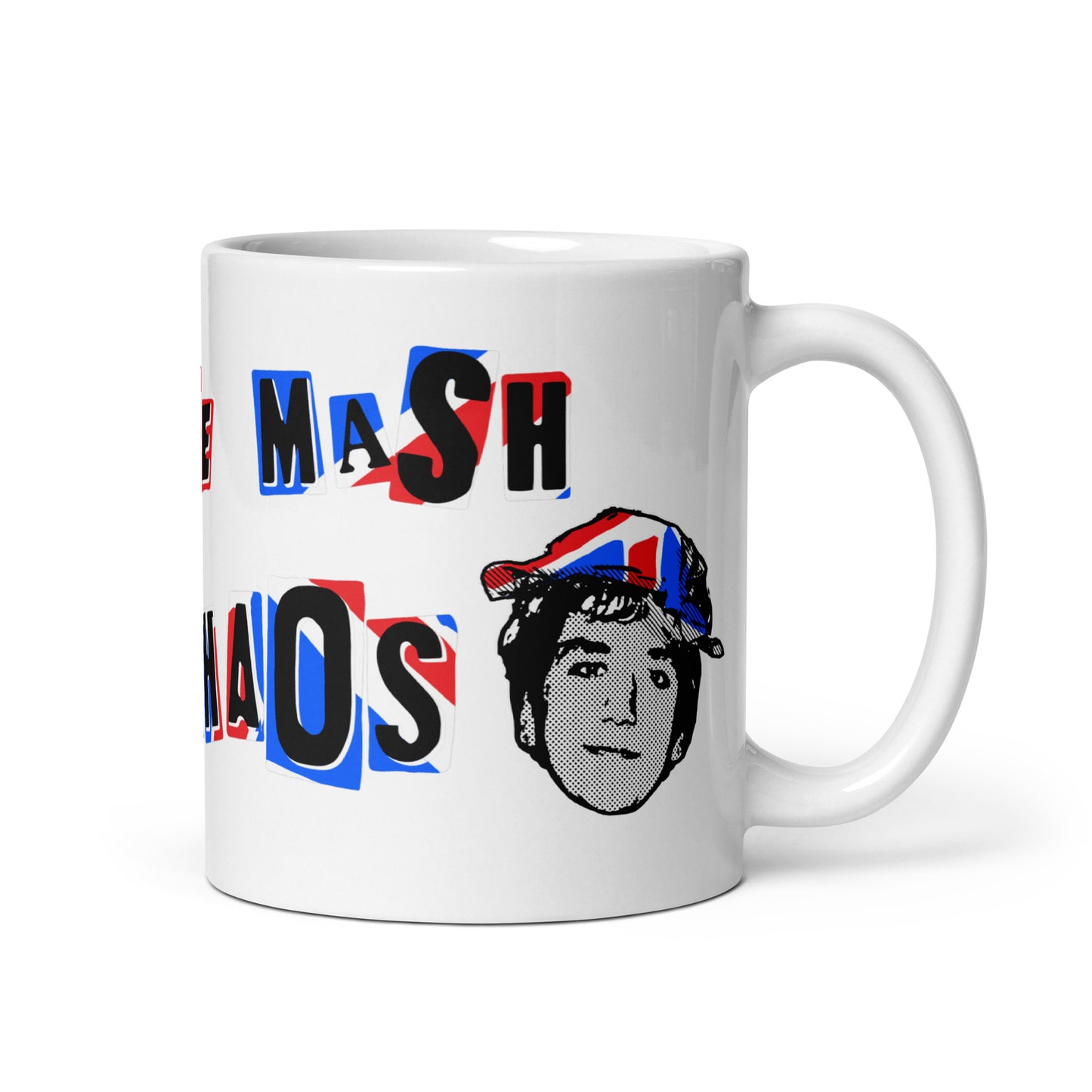 Pie Mash Chaos Jonesy Mug (White)