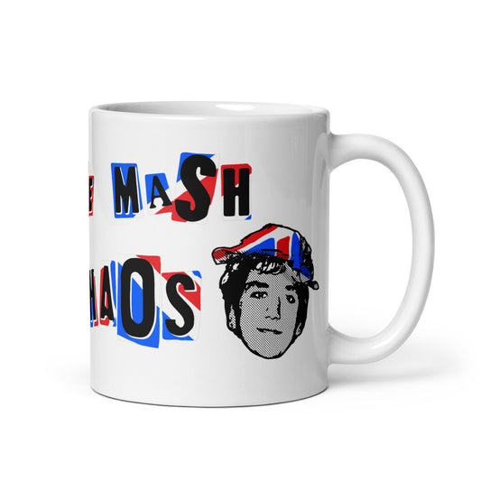 Pie Mash Chaos Jonesy Mug (White)